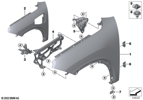 Front Body for 2024 Mini Countryman SE ALL4 #1