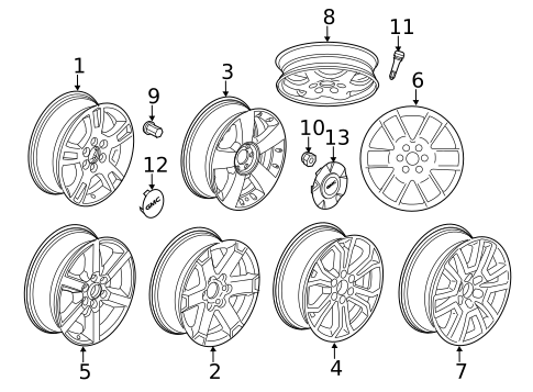 Wheels for 2015 GMC Acadia #0