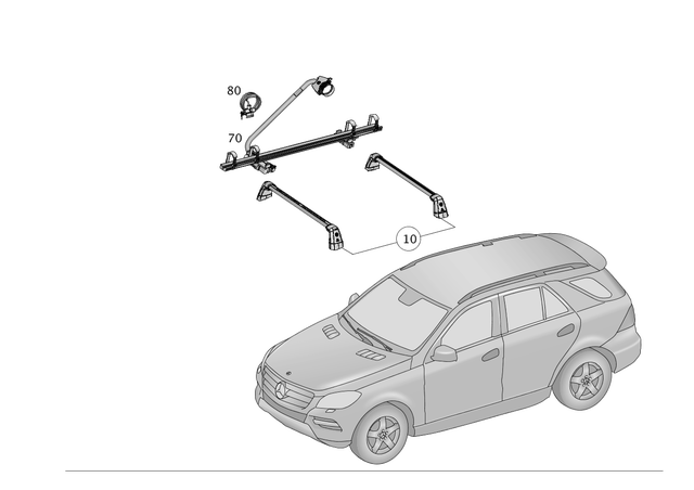 8900511 - Roof Carrier Systems: Textile Bag for Mercedes-Benz: C250, C300, C350, C63 AMG, CLS400, CLS550, CLS63 AMG, CLS63 AMG S, E250, E350, E400, E550, E63 AMG, E63 AMG S, GL350, GL450, GL550, GL63 AMG, GLA250, GLE300d, GLE350, GLE400, GLE43 AMG, GLE450 AMG, GLE550e, GLE63 AMG, GLE63 AMG S, GLK250, GLK350, GLS350d, GLS450, GLS550, GLS63 AMG, ML250, ML350, ML400, ML550, ML63 AMG Image