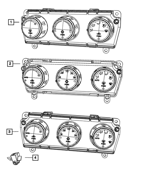 Air Conditioner and Heater Controls for 2011 Dodge Nitro #0