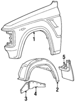 5380190G00 - Body: Fender for Toyota: Land Cruiser Image