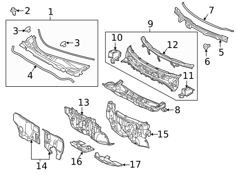 Cowl for 2018 Lexus RX450hL #0