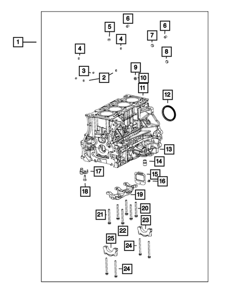 Cylinder Block for 2015 Chrysler 200 #2