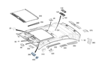 2136908301 - Trim and Lining: Trim, Roof for Mercedes-Benz Image
