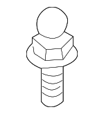 7147114948 - Body: Lift Cylinder Ball Stud for BMW: 525i, 525xi, 528i, 528i xDrive, 528xi, 530i, 530xi, 535i, 535i xDrive, 535xi, 545i, 550i, 645Ci, 650i, M5, M6 Image