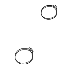 C2C13713 - : Intake Tube Clamp for Jaguar: S-Type Image