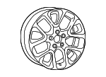 6VM052AUAA - : Aluminum Wheel, Front Or Rear for Mopar Image