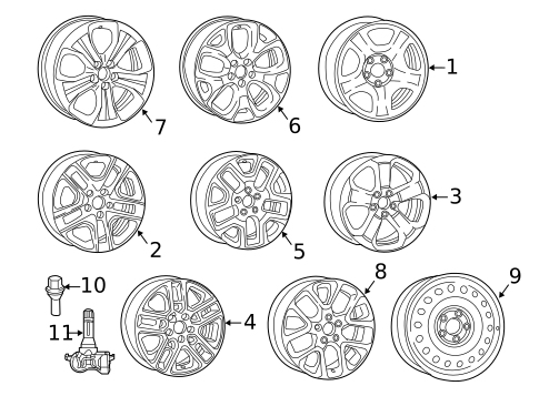 Wheels for 2021 Jeep Compass #0