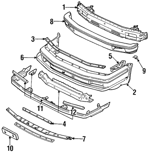 Bumper Assembly for 1988 Nissan Maxima #0