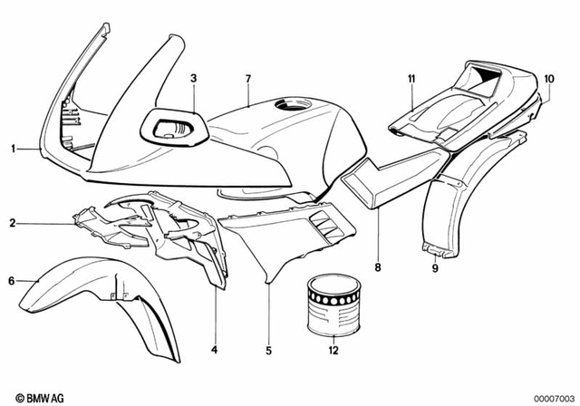 46631455144 - Body Equipment: Mirror Right - Polaris for BMW-Motorrad Image