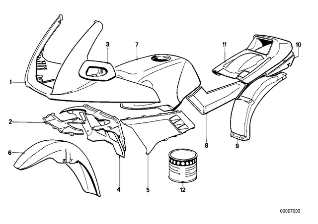 46631455144 - : Mirror Right for BMW-Motorrad Image