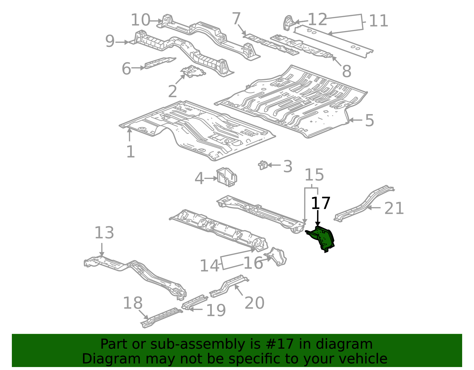 85522668 - High-Quality F Outrigger for 2021-2025 GM | AutoNation Parts