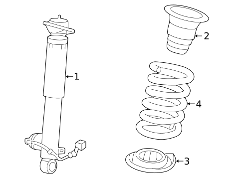 Shocks & Components for 2012 Cadillac SRX #1