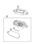 5JG55TX7AD - Electrical: Dome Lamp for Ram: 1500, 2500, 3500 Image