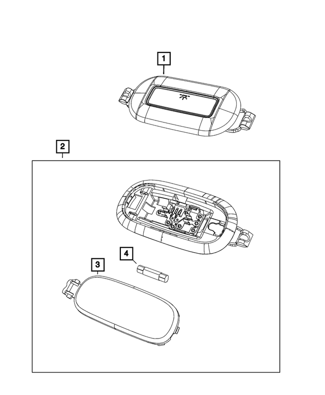 « 6RG45BD1AA – Electrical : Plafonnier Lampe pour Mopar Image »