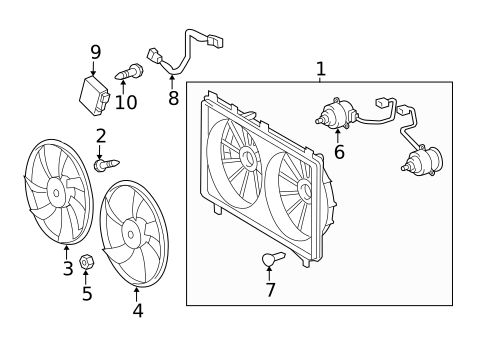 Cooling Fan, Clutch & Motor for 2014 Lexus IS F #0