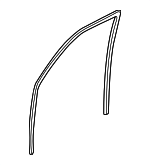 72235SJCA01 - : 2006-2014 Honda Ridgeline - Channel R Front Door Run for Honda: Ridgeline Image