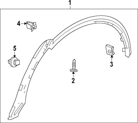 Exterior Trim - Quarter Panel for 2024 Honda Pilot #0