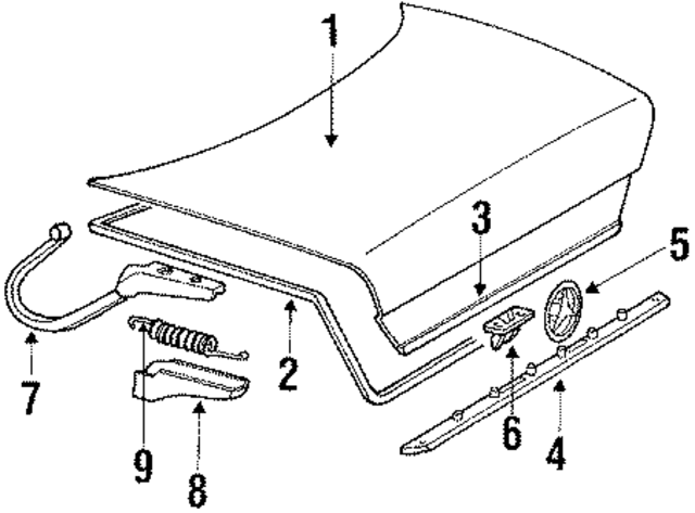 1246902762 - Body: Edge Molding for Mercedes-Benz Image