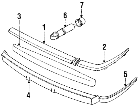 Bumper Assembly - Rear for 1990 Jaguar XJS #0