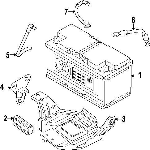 Battery for 2023 BMW M850i xDrive #1