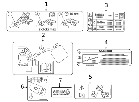 Information Labels for 2014 Ford Transit Connect #0