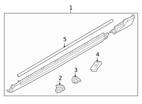 Exterior Trim - Pillars for 2010 Volvo V70 #0