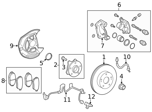 Front Brakes for 2011 Lexus IS F #0