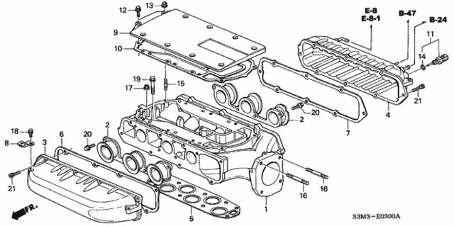 Intake Manifold (1) for 2001 Acura CL #0