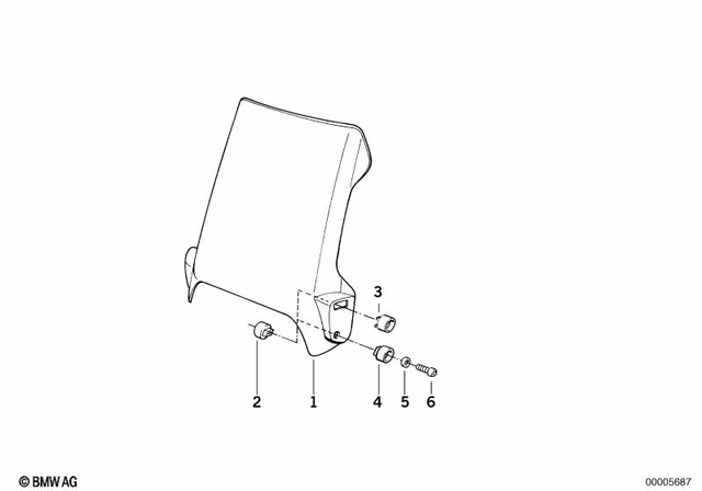 46632307215 - Frame and Mounting Parts: Windshield - Klar for BMW-Motorrad Image