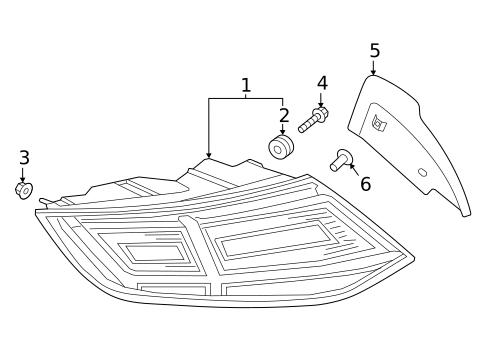 Tail Lamps for 2018 Audi TT RS Quattro #0