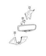 68503991AA - Glass: Inside Rear View Mirror for Mopar Image