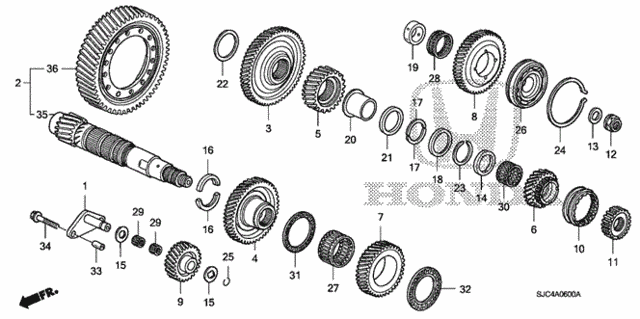 AT Countershaft for 2011 Honda Ridgeline #0