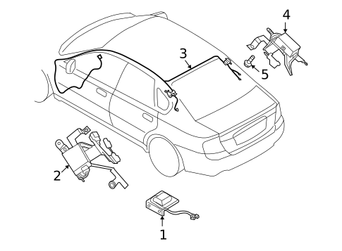 Antenna & Radio for 2009 Subaru Legacy #0