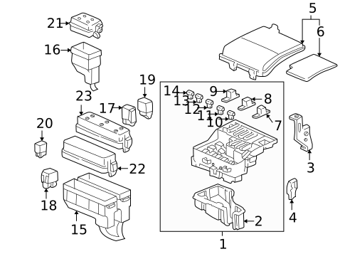 Electrical Components for 1998 Acura RL #0