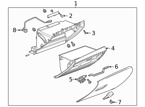 Glove Box for 2024 Cadillac CT5 #0