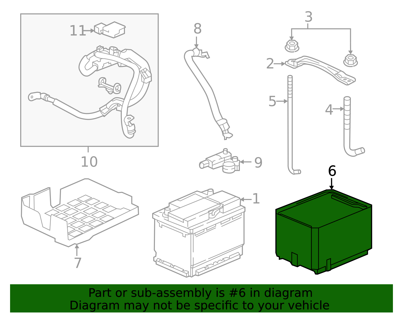 2023-2025 Honda Civic 2023-2024 Honda Civic - Battery Cover 31531-T60 ...