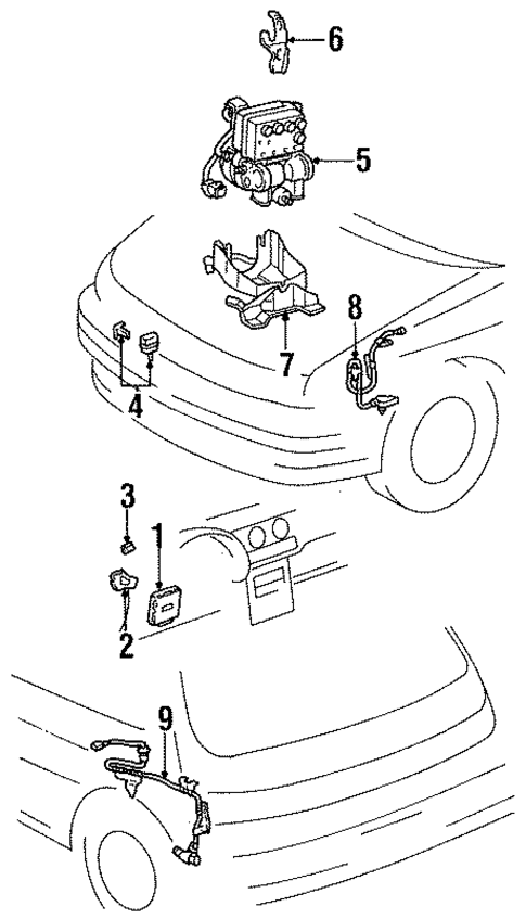 Anti-Lock Brakes for 1995 Toyota Paseo #0