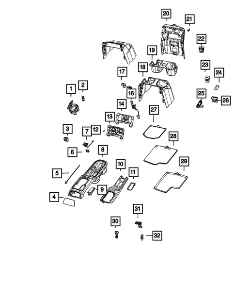 Consoles for 2024 Jeep Wrangler #0