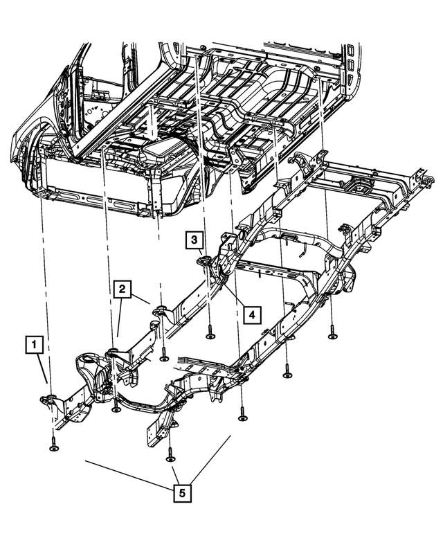 5090614AB - Frame, Bumper and Fascia: Body Hold Down Cushion for Mopar Image