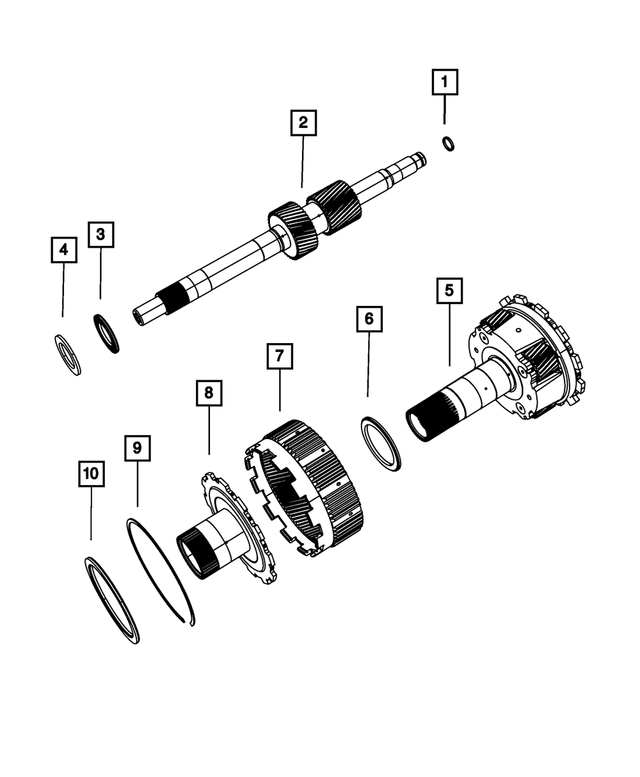 68283136AA - AS68RC; 6-Speed; Automatic Transmission: Needle Roller Thrust Bearing for Mopar Image