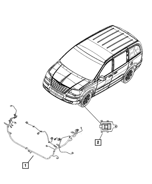 Wiring, Headlamp to Dash for 2009 Chrysler Town & Country #0