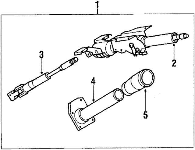 4880516C00 - : Column Assembly for Nissan: Van Image
