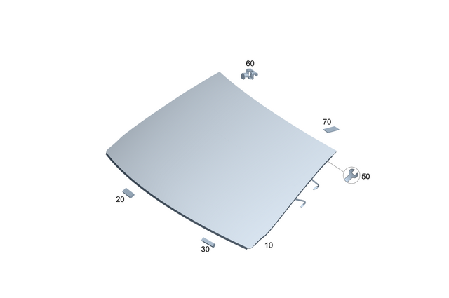2366703300 - Window System: Windshield for Mercedes-Benz: CLE300, CLE450, CLE53 AMG Image image