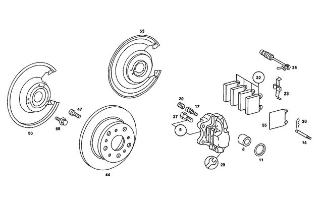 14207820 - : Set Of Brake Pads for Mercedes-Benz Image