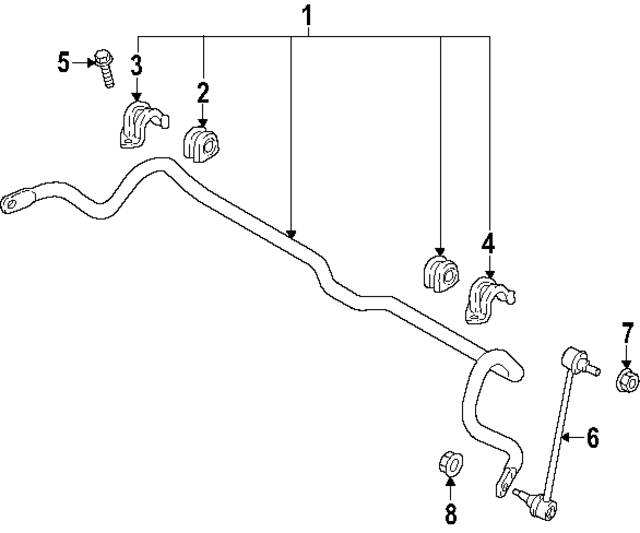 54810BE000 - : Stabilizer Bar for Hyundai Image