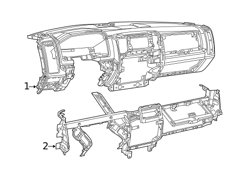 Instrument Panel for 2024 Ram 3500 #0