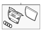 8P4853651DVMZ - Body: Center Grille for Audi: A3, A3 Quattro Image
