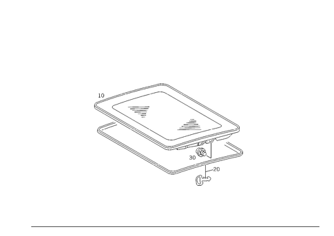 Sliding/Lifting Roof Plate for 2002 Mercedes-Benz S55 AMG #0