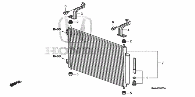 A/C Condenser for 2007 Honda CR-V #0